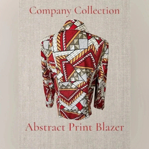 Company Collection | Women’s Vintage Abstract Print Blazer - Picture 2 of 4
